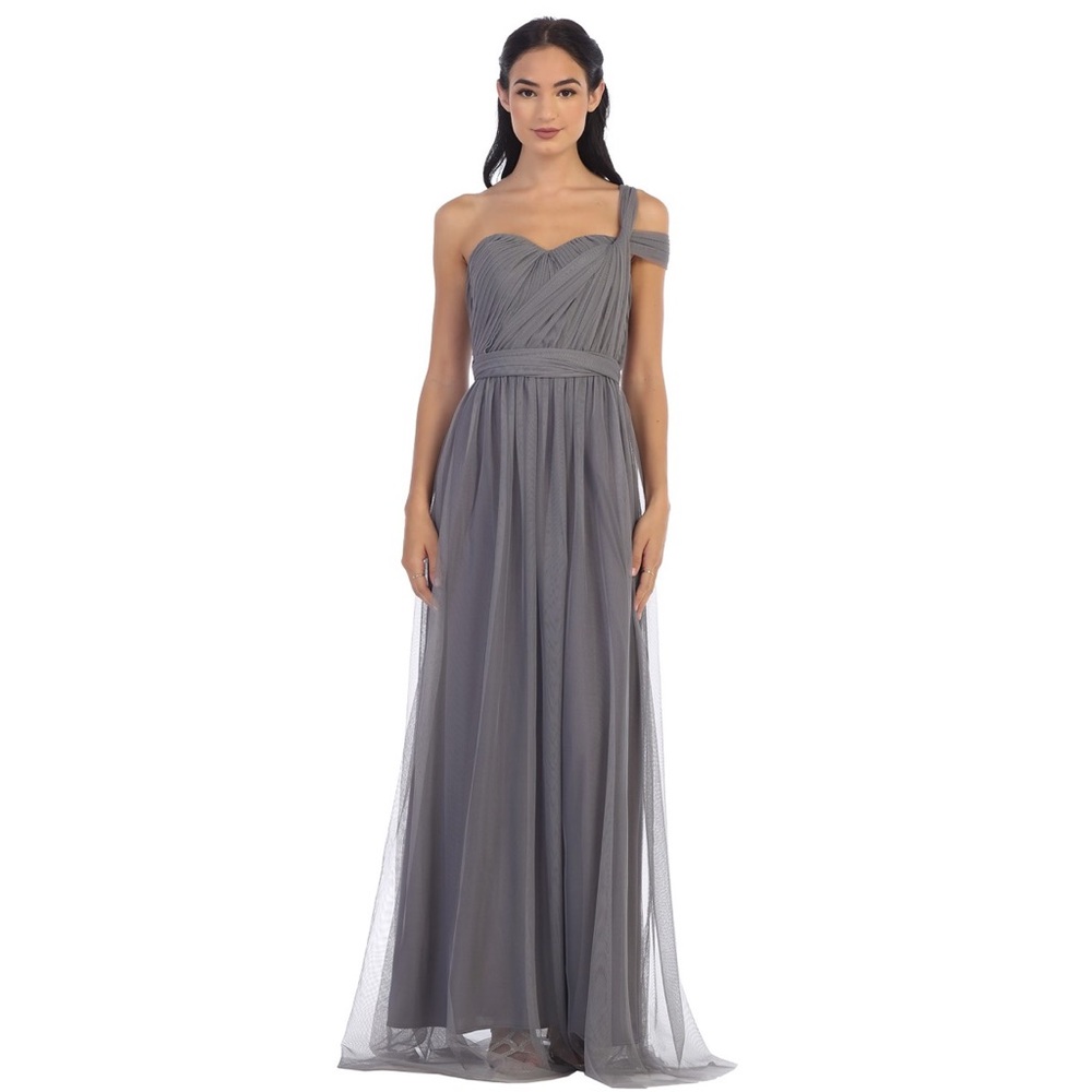 CLOSING SALE! Multi-style gray bridesmaid dress